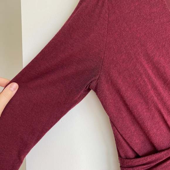 Red Faux Wrap Dress from LOFT - Picture 6 of 6